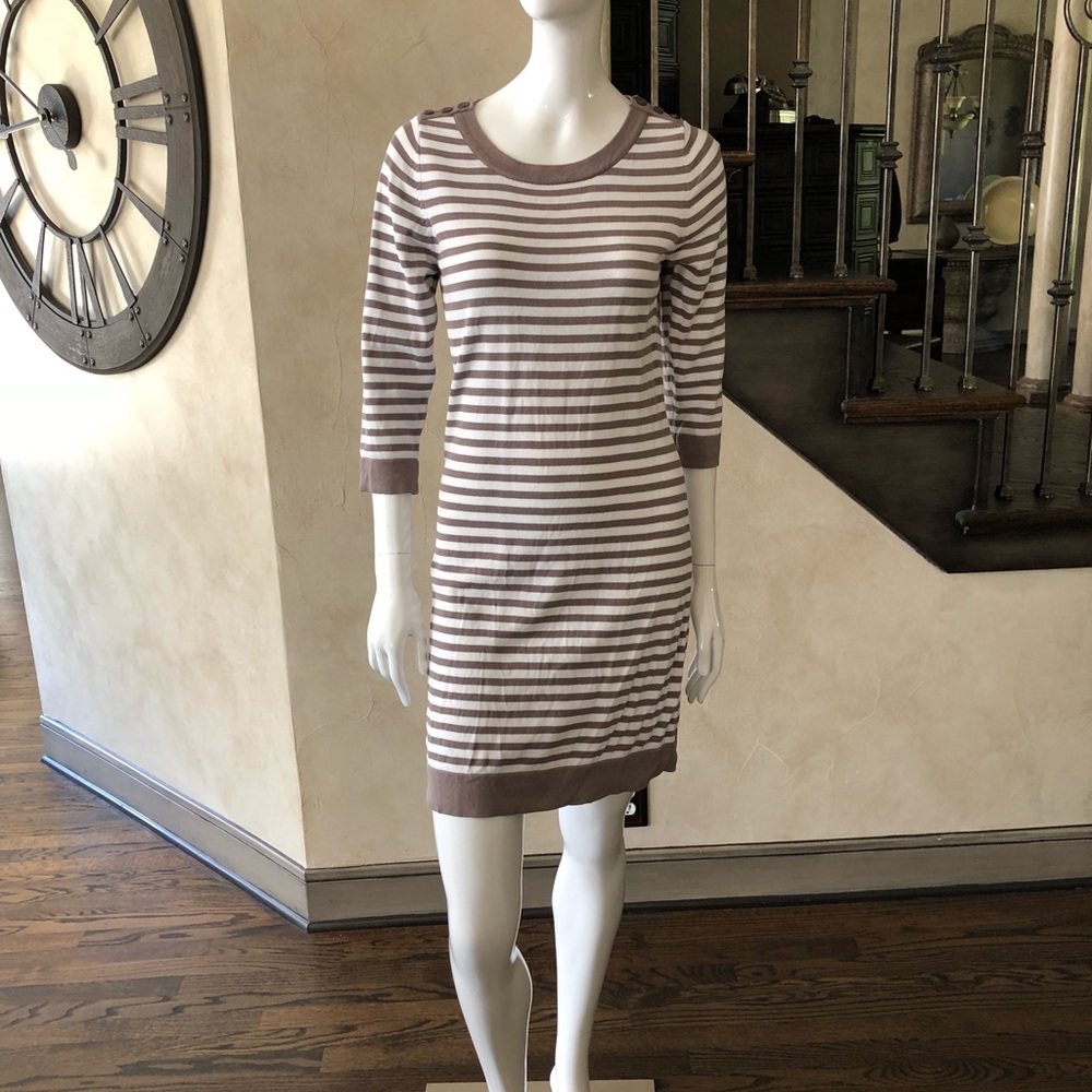 Banana Republic Striped Sweater Dress. Size Medium